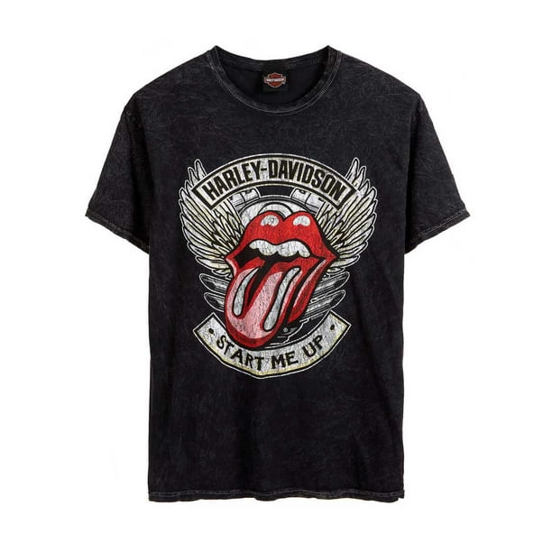 Brown Harley-Davidson Men's Rolling Stones Highway Short Sleeve Crew-Neck Tee Brown Harley-Davidson Men's Rolling Stones Highway Short Sleeve Crew-Neck Tee